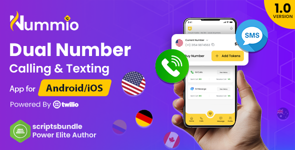Nummio - Multi Number Calling & Texting App (React Native)