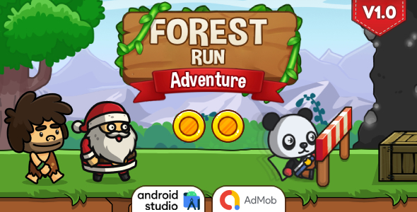 Forest Run Adventure - Runner Game Android Studio Project with AdMob Ads + Ready to Publish