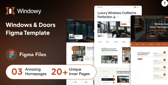 Windowy - Window & Door Services Figma Template