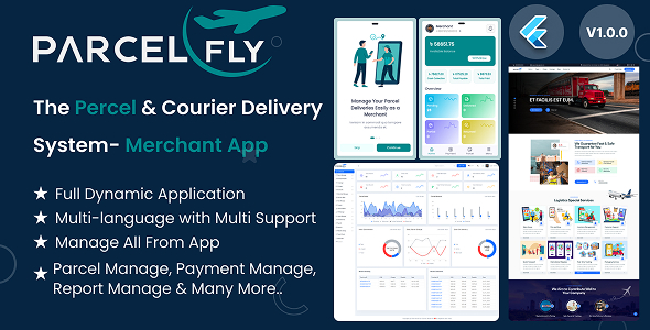 ParcelFly – The Parcel Delivery Complete Merchant App (Merchant App Only)
