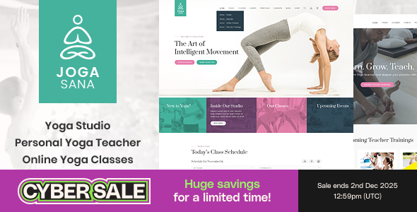 Jogasana - Yoga Oriented WordPress Theme