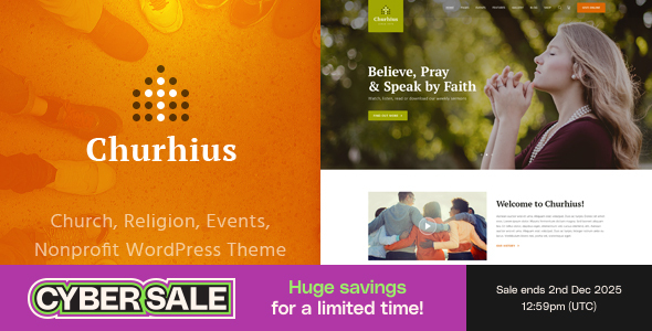 Churhius - Church Religion WordPress Theme