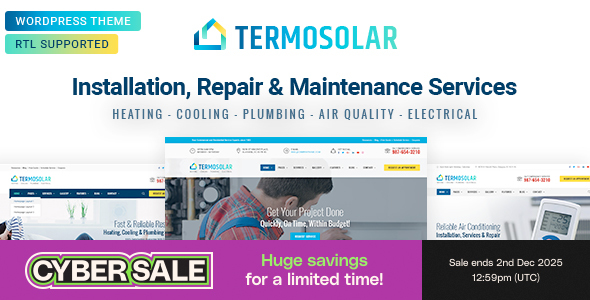 Termosolar - Maintenance Services WordPress Theme