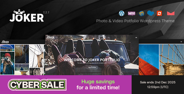 Joker - Photo & Video Portfolio WordPress Theme for Photographers