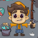 Fisher Boy - GraphicRiver Item for Sale