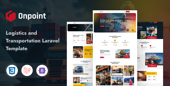 Onpoint - Logistics and Transportation Laravel Template
