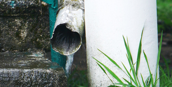 Water Flows From The Downspout 2 alt