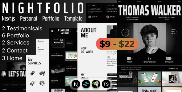Nightfolio - Next.js Personal Portfolio Template
