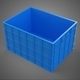 Fresh Fish Crab Seafood Blue Plastic Box Crate Container Storage - 3DOcean Item for Sale