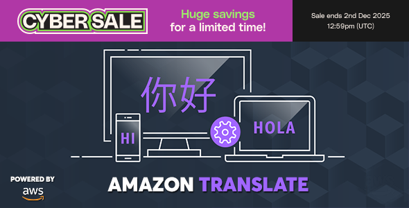 AWS Amazon Translate - Advanced Neural Machine Translation Service