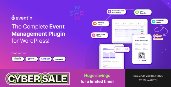 Event Manager, Event Calendar and Booking Plugin - AI Powered  | Eventin