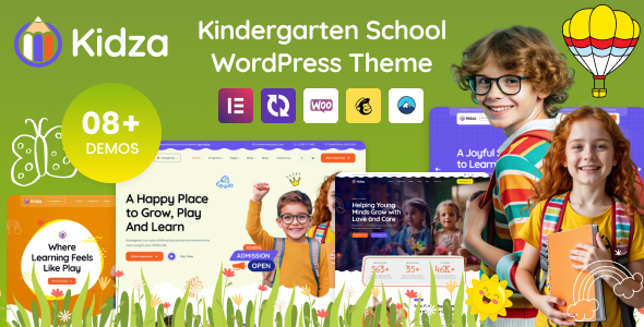 Kidza - Kindergarten WordPress Theme for PreScool
