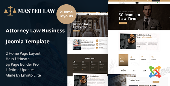 Masterlaw - Attorney Law Business Joomla Template | Lawyer