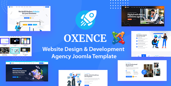 Oxence - Web Design Agency Joomla Template