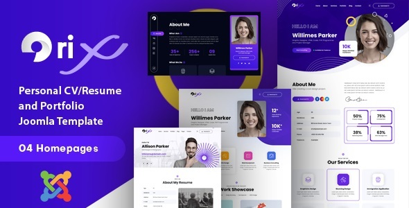 Orix - CV/Resume and Portfolio Joomla Template | Freelancer