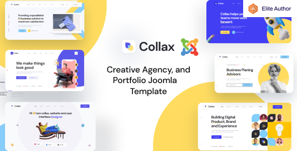 Collax - Creative Agency And Portfolio Joomla Template