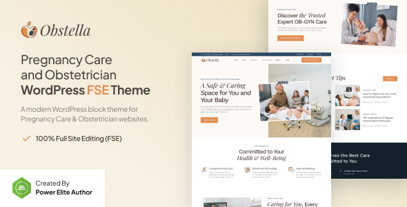 Obstella – Pregnancy Care & Obstetrician Gutenverse FSE WordPress Theme