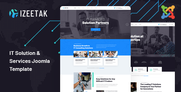 Izeetak - IT Solutions & Services Joomla Template