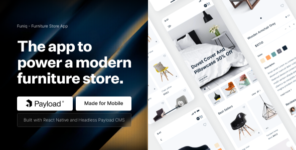 Funiq – Furniture Store App with Payload CMS