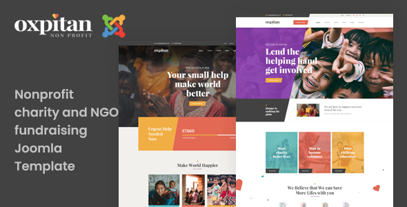 Oxpitan - Nonprofit Charity and Fundraising Joomla Template