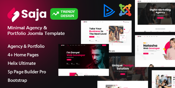 Saja - Agency & Portfolio Joomla Template