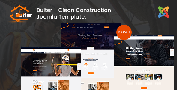 Bulter - Clean Construction Joomla Template