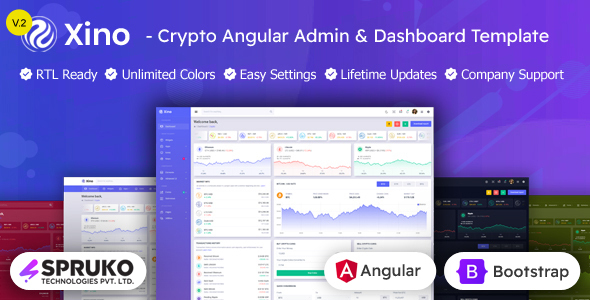 Xino - NGBootstrap Angular Admin Crypto Dashboard Template