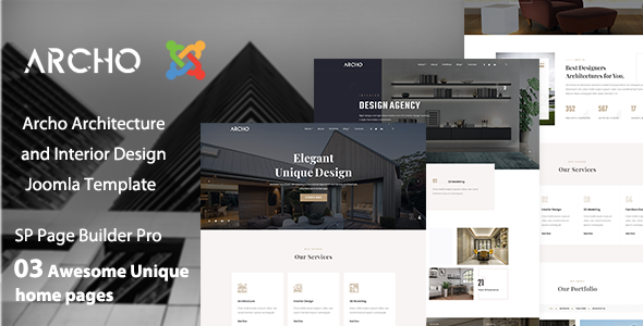 Archo - Architecture & Interior Design Joomla Template