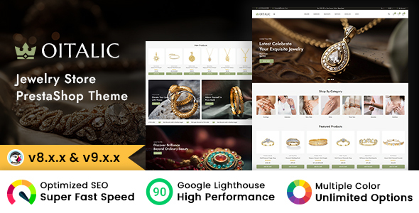 Oitalic - Modern Jewelry & Watches Store Prestashop Theme