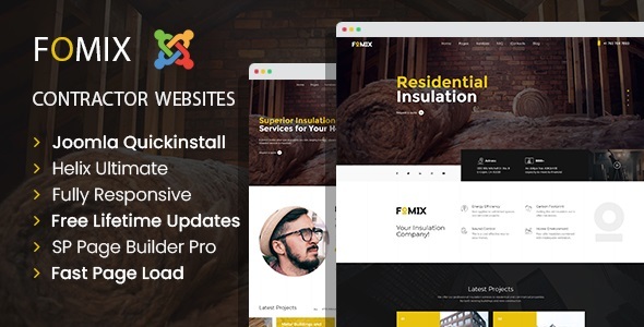 Fomix - House Insulation & Energy Efficiency Joomla Template