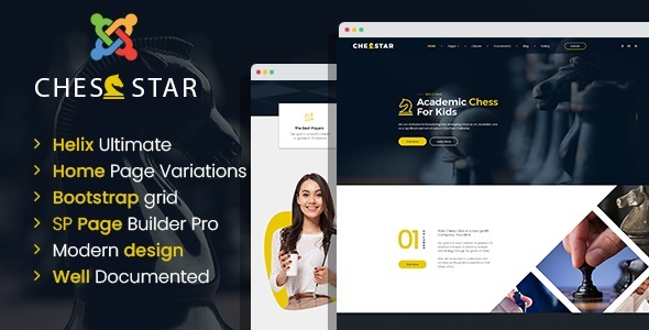 Chesstar - Chess and Personal Trainer Joomla Template | Spots Club