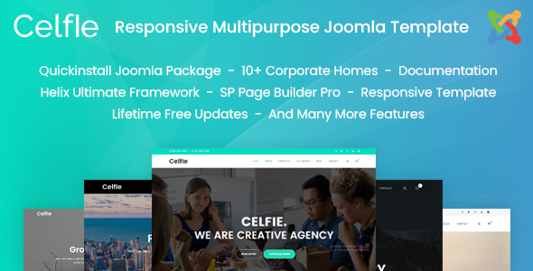 Celfie - Responsive Multipurpose Creative Joomla Template