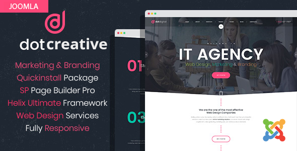 DotCreative – Web Design Agency Joomla Template