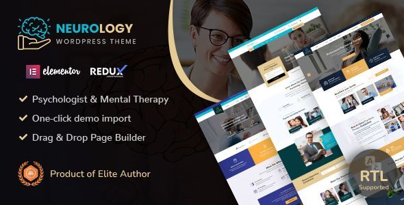 Neurology - Psychology & Counseling WordPress Theme + RTL