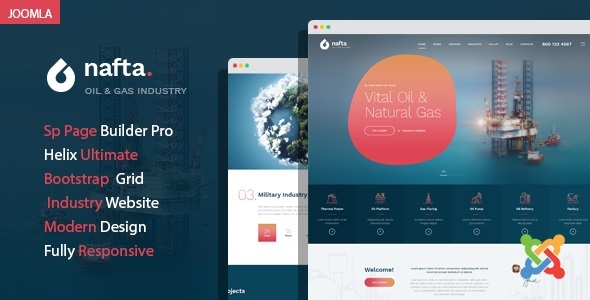 Nafta - Oil & Gas Industry Joomla Template
