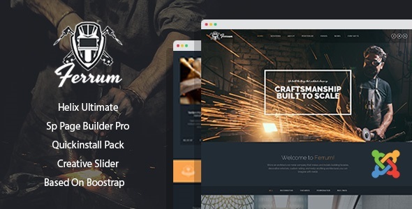 Ferrum - Welding And Metal Works Joomla Template