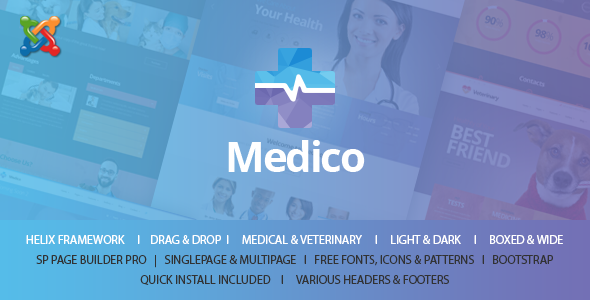 Medico - Medical & Doctors Joomla Template | Hospital
