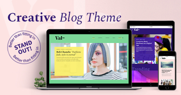 Val – Creative Blog WordPress Theme