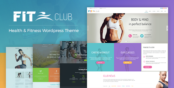 Fitness Club - Health & Gym WordPress Theme