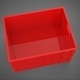 Red Plastic Storage Bin Toolbox Workshop Tools Garage Spare Part - 3DOcean Item for Sale