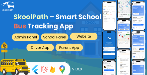 SkoolPath – School Bus GPS Tracking with Driver & Parent Apps