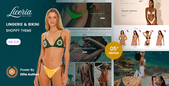 Liceria - Lingerie & Bikini Shopify 2.0 Theme