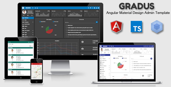 Gradus - Angular 21 Material Design Admin Template