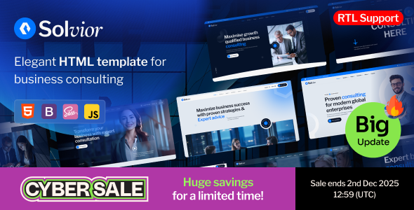 Solvior - Business Consulting HTML Template