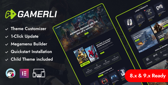 Gamerli - Gaming Gear & Computer Store Prestashop Responsive Theme