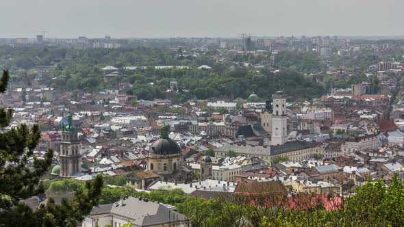 Central Part Of Lviv City.