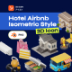 Hotel & Travel 3D Isometric 3D Icon Set - GraphicRiver Item for Sale
