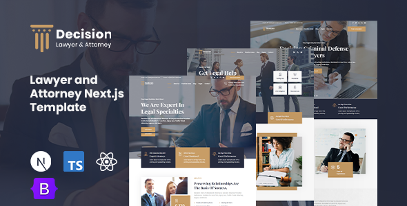 Decision - Lawyer & Attorney Next.js Template