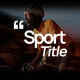 Sport Titles - VideoHive Item for Sale