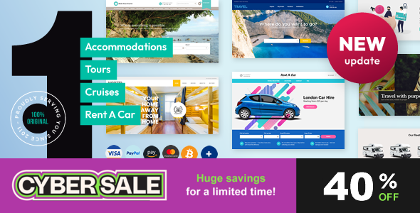 Book Your Travel - Online Booking WordPress Theme